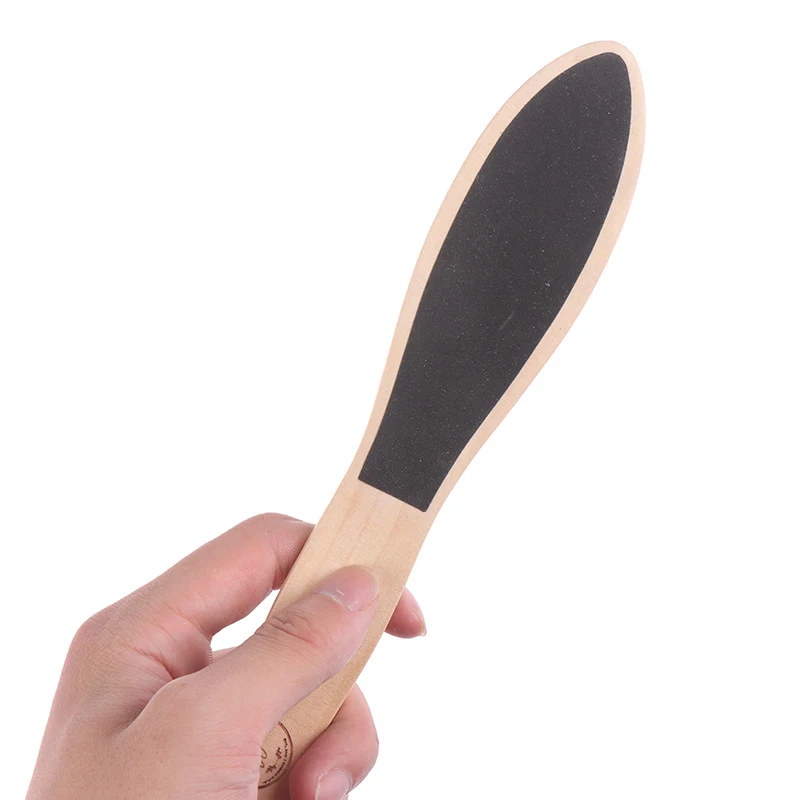 

1Pcs Foot File Callus Dead Skin Remover Pedicure Portable Sandpaper Wood+sandpaper Handle Pedicure Tools Callus Remover