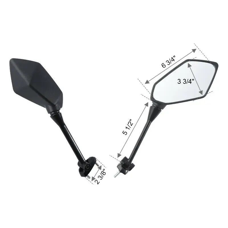 Мотоциклетные боковые зеркала заднего вида для KAWASAKI NINJA 650R ER6F ER 6F 2009 2016 400R 2010 2014