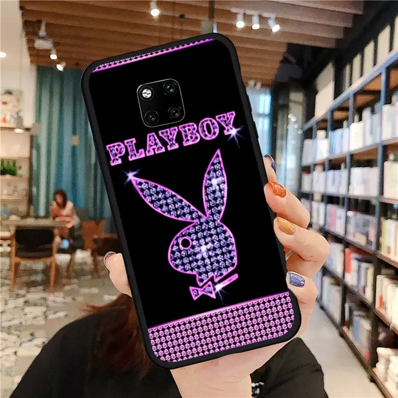 

DESIGN ART Playboy Luxury Phone Case For Huawei Mate 9 10 20 Pro lite 20x nova 3e P10 plus P20 Pro Honor10 lite COVER FUNDA