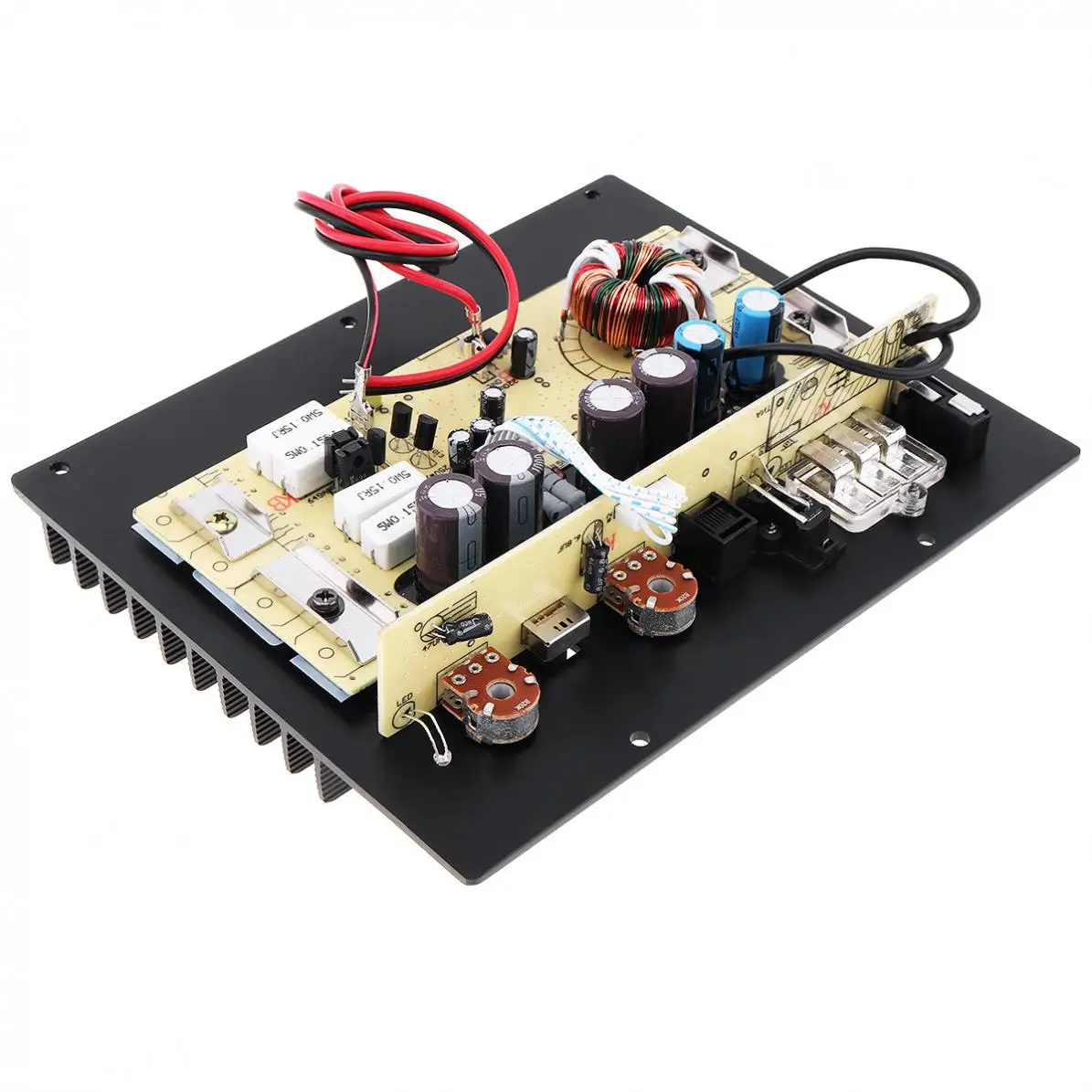 12 В 1000 Вт черный мощный сабвуфер автомобильный аудио усилитель высокой мощности