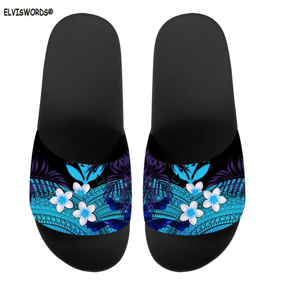 ELVISWORDS полинезийская узором удобные женские Летние вьетнамки светильник