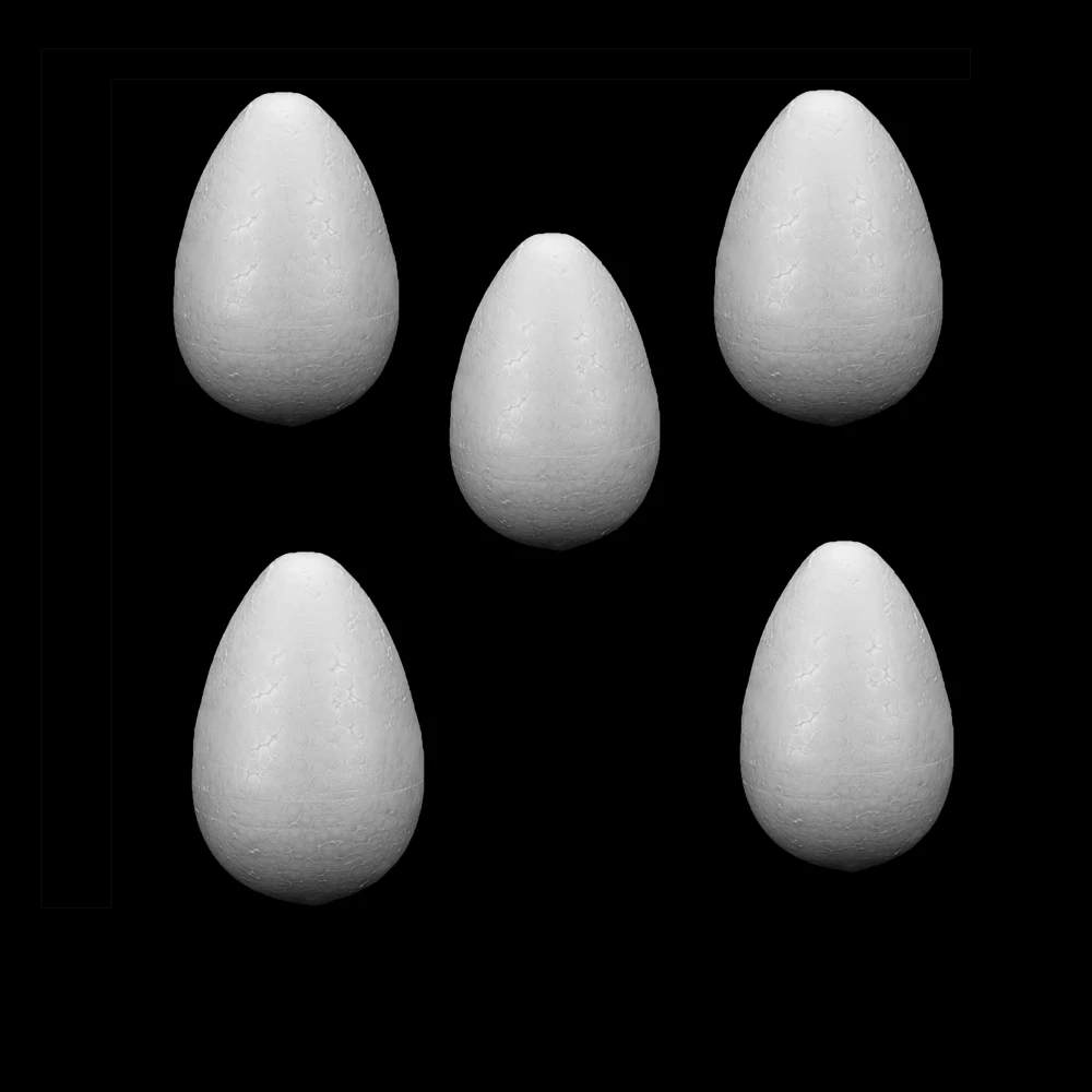 10Pcs Artificial Foam Eggs Easter Chridren DIY Toy White Craft Egg Christmas Home Styrofoam Ball Decor Wedding Party Supply | Дом и сад