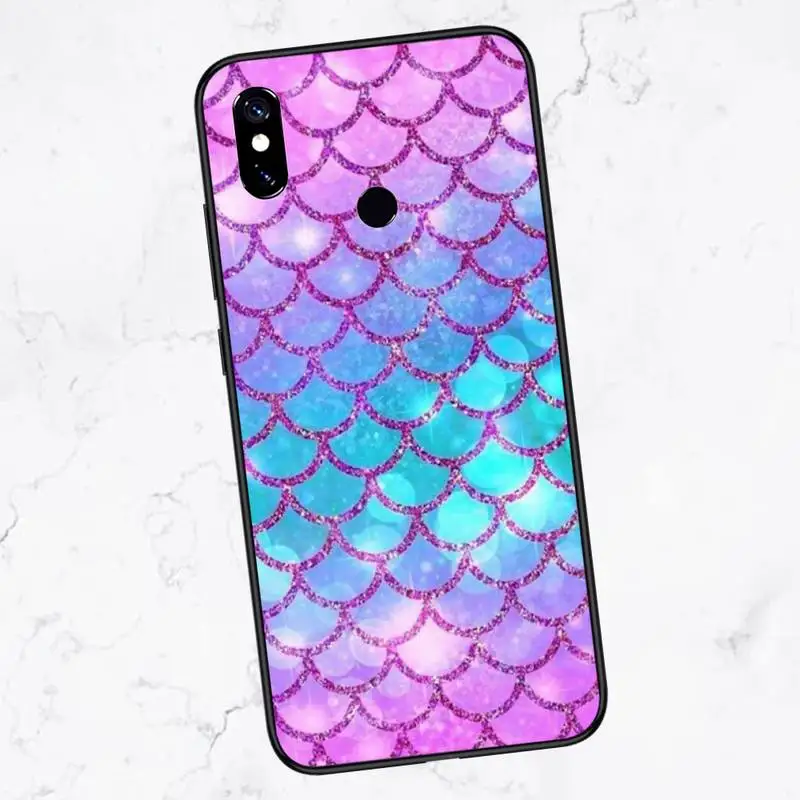 

Mermaid Tail Scale Phone Case For Xiaomi Redmi 7 8 9t a3Pro 9se k20 mi8 max3 lite 9 note 9s 10 pro