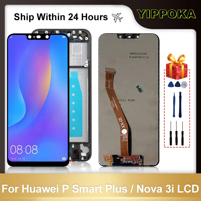 

6.3"For Huawei P Smart Plus LCD P Smart+ Display Touch Assembly Replacement Parts For Huawei Nova 3i Display INE-LX1 INE-L21 LCD