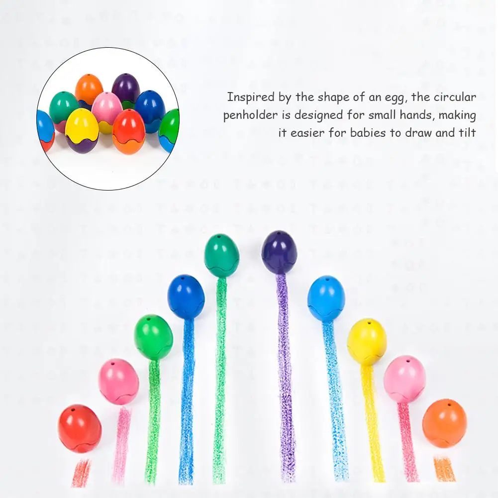 Мелки для детей ясельного возраста мелки рук 9 цветов нетоксичные краски яйцо