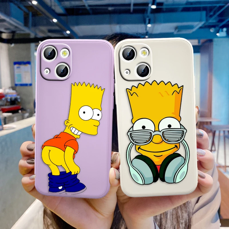 

The Simpsons Music For Apple iPhone 13 12 Mini 11 Pro XS MAX XR X 8 7 6S SE Plus Liquid Silicone Soft Cover Phone Case