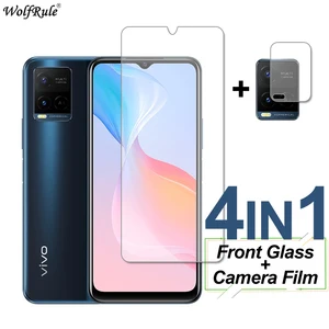glass for vivo y21 y33s y21s t1 t1x y53s y73 y72 y71t y20t screen protector tempered glass protective phone camera film vivo y21 free global shipping