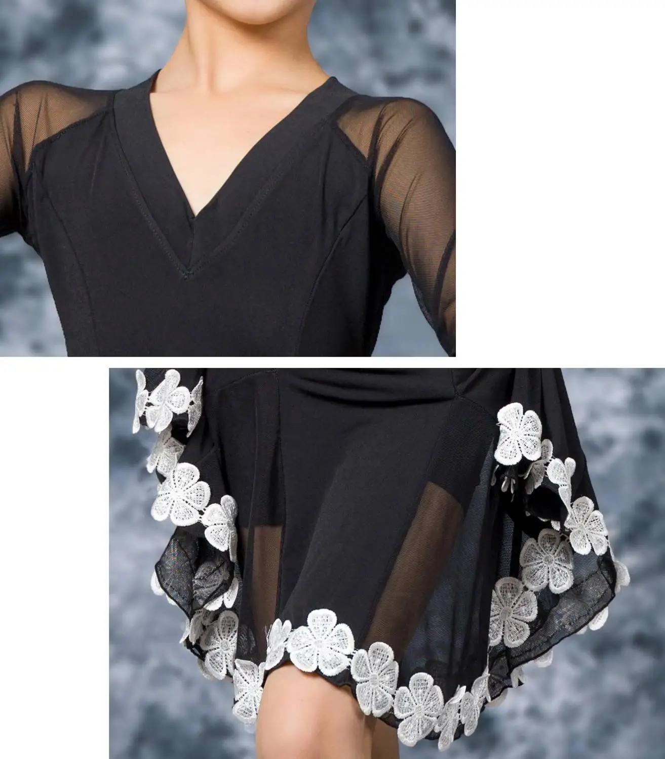 Детское платье для латиноамериканских танцев GD3054 профессиональное кружевное