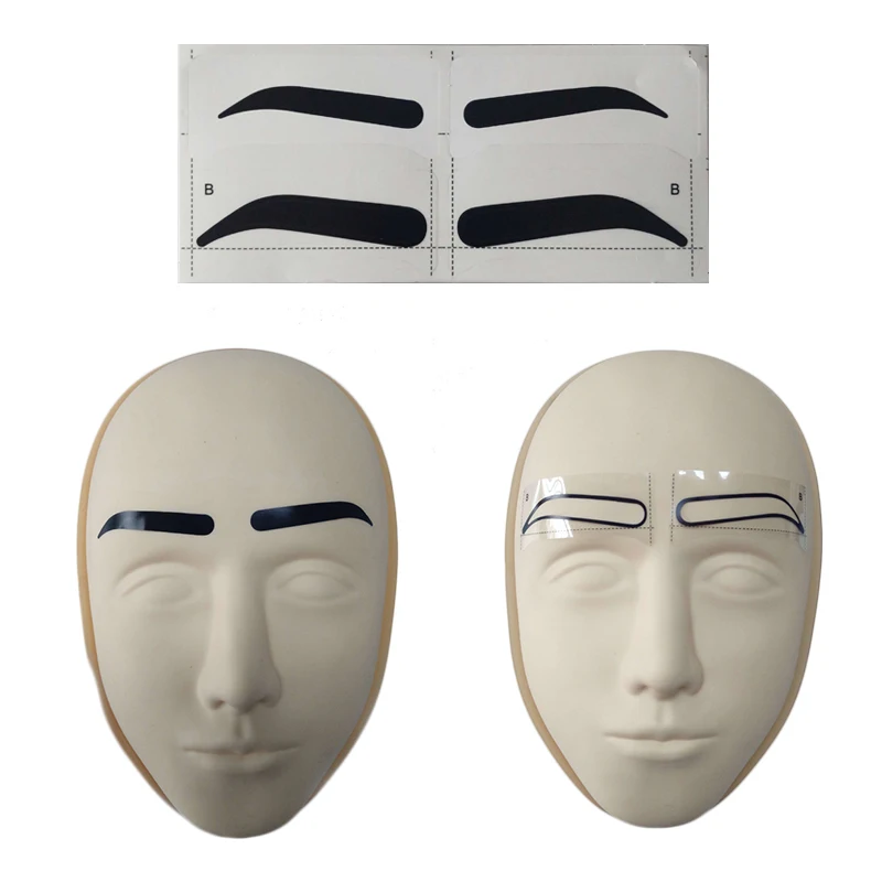 25 шт. одноразовая трафаретная наклейка для бровей микроблейдинг PMU инструменты