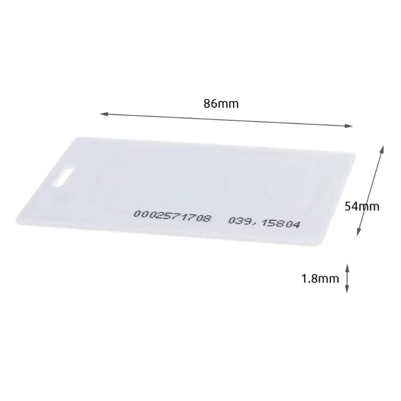 

10PCS TK4100/EM4100 125khz Access Control Card Keyfob RFID Tag Key Fob Token Ring Proximity Chip White Card