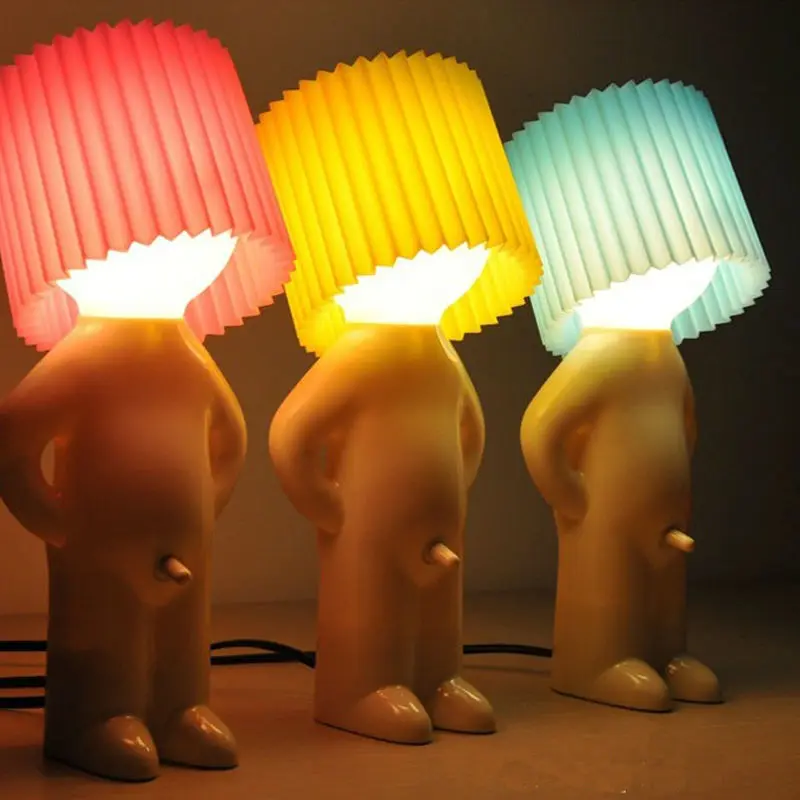 

Naughty boy Mr.P a little shy man creative lamp small night lights,night lights home decoration nice gift WJ926