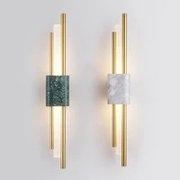 Postmodern marble light luxury wall lamp hotel living room background wall aisle creative staircase bedroom bedside wall lamp