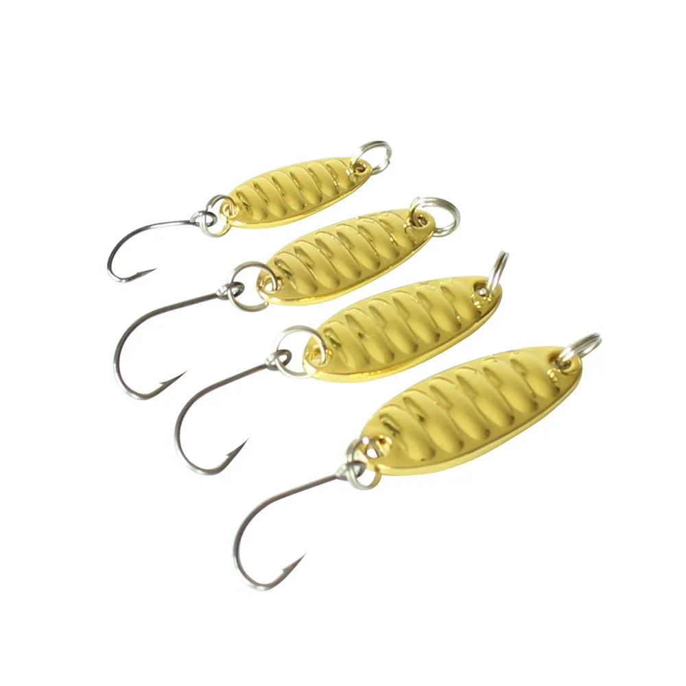 Дешевая рыболовная ложка 4 шт./лот 1. Искусственная кожа/2. металлическая приманка