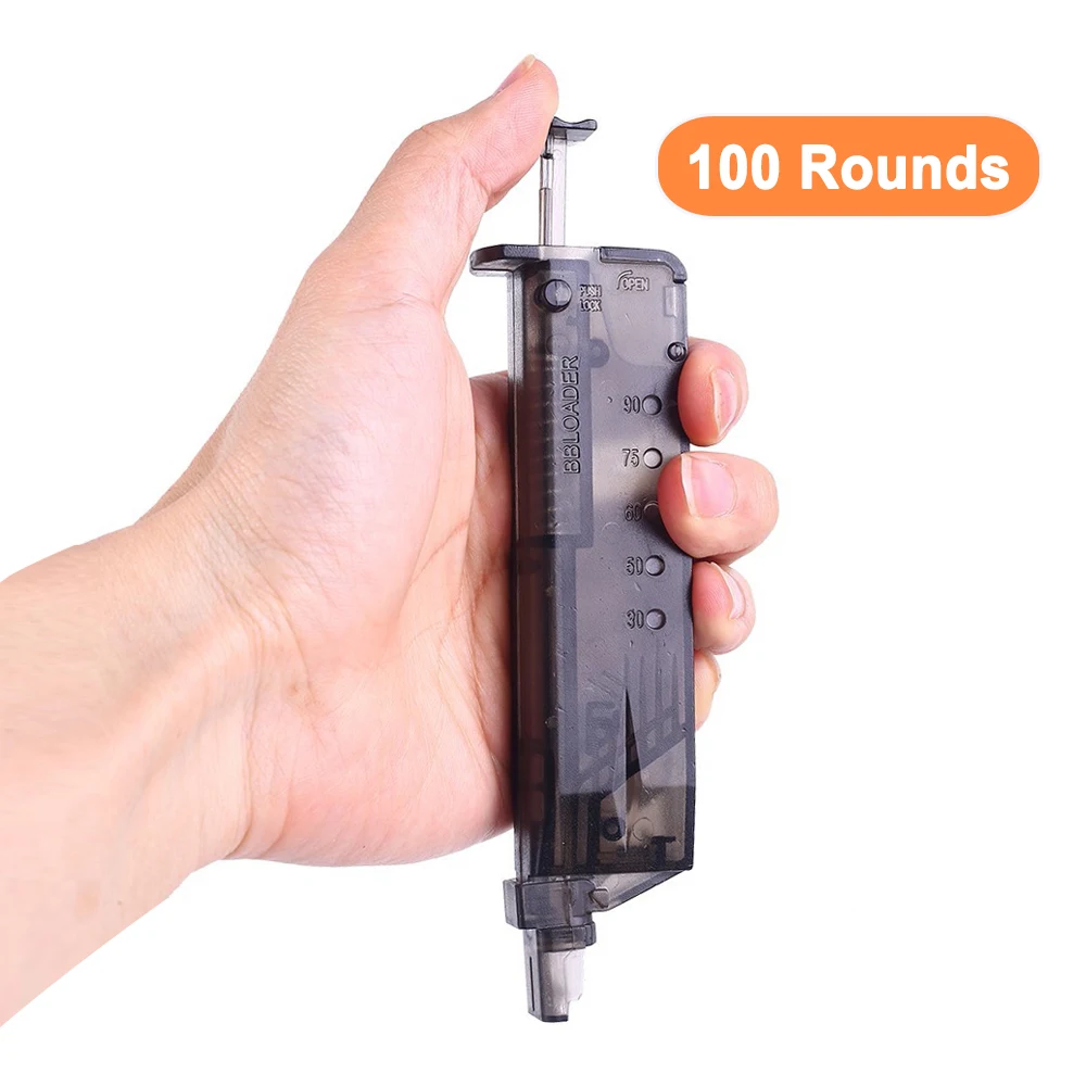 100 патронов страйкбол BB скоростной погрузчик тактические военные игры магазин