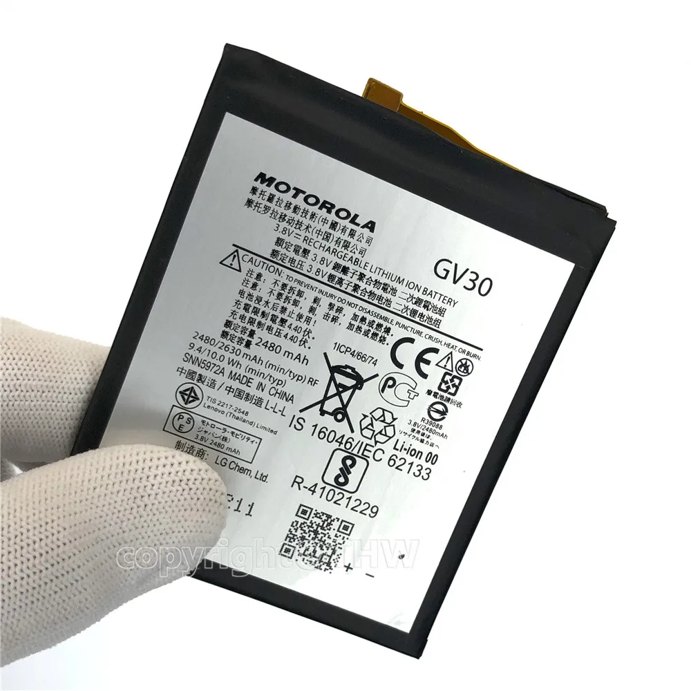 100% Оригинальный аккумулятор 2630 мАч GV30 для Motorola Moto Z XT1650-05 XT1650-01 XT1650-03