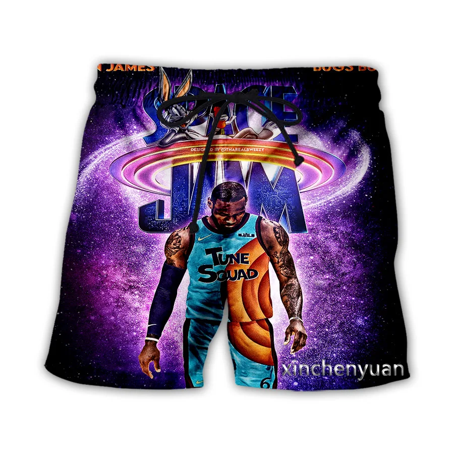 

Новые мужские/женские повседневные шорты xinchenyuan с 3D принтом Space Jam: A New Legacy, модная уличная одежда, мужские свободные спортивные шорты T41