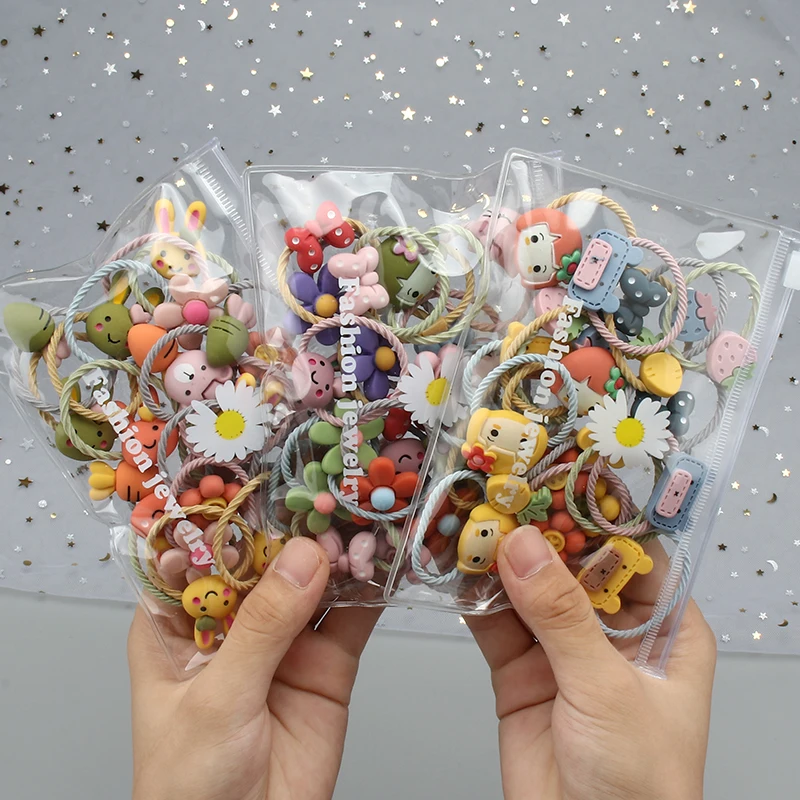 Резинки для волос Детские с цветами 10 шт./компл. | Аксессуары одежды