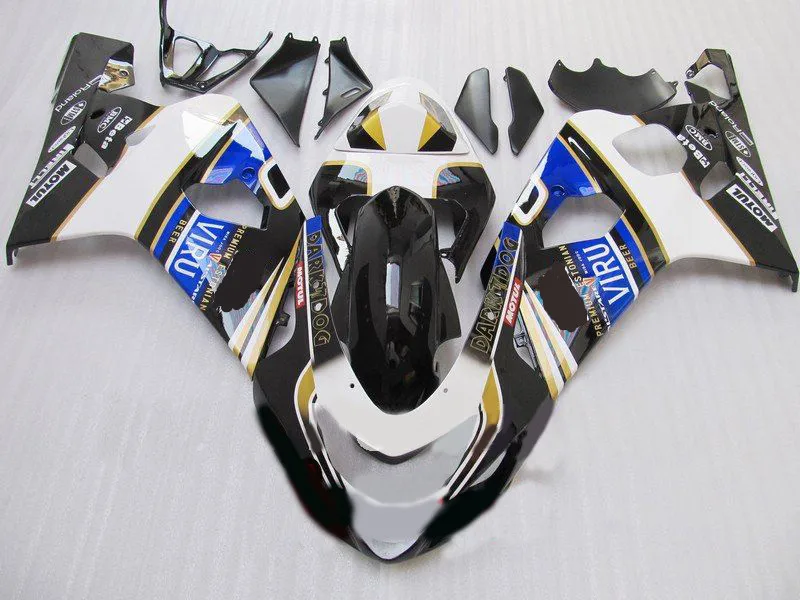 Комплект обтекателей для мотоцикла GSXR600 750 K4 04 05 GSXR 600 GSXR750 2004 2005 ABS топ черные белые