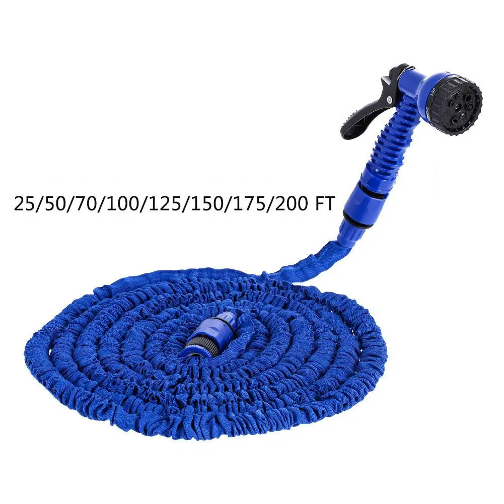

25FT-200FT Garden Hose Expandable Flexible Plastic Hoses Water Pipe With Sprayer For Car Garden Watering
