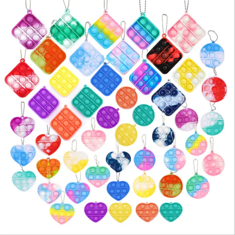 

100 шт. Оптовая Продажа взрослых антистрессовая тревога аутизм доска игрушки пузырьки дети простые диммеры эмоции поп это фиджет фокус Игруш...