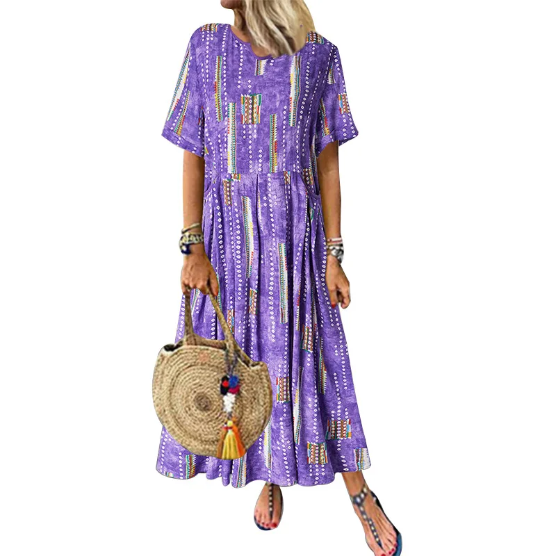 

Women's printed Short Sleeve Dress