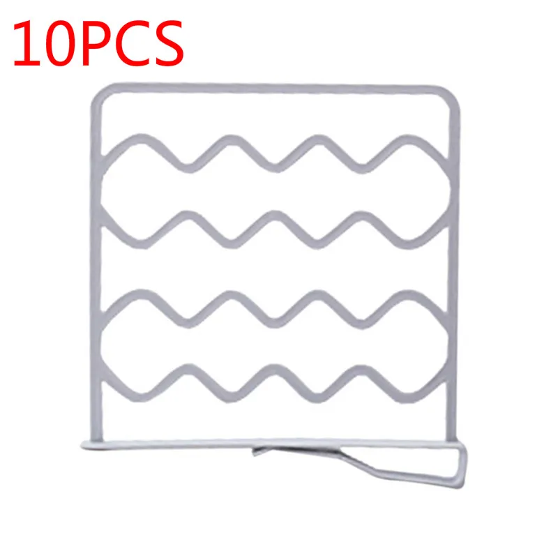 10PCS Grey 1/2/4/10 шт. разделители полки шкафа перегородки разделители одежды проволочные стеллажи для хранения Органайзер высокого качества для дома - Цвет: 10PCS Grey