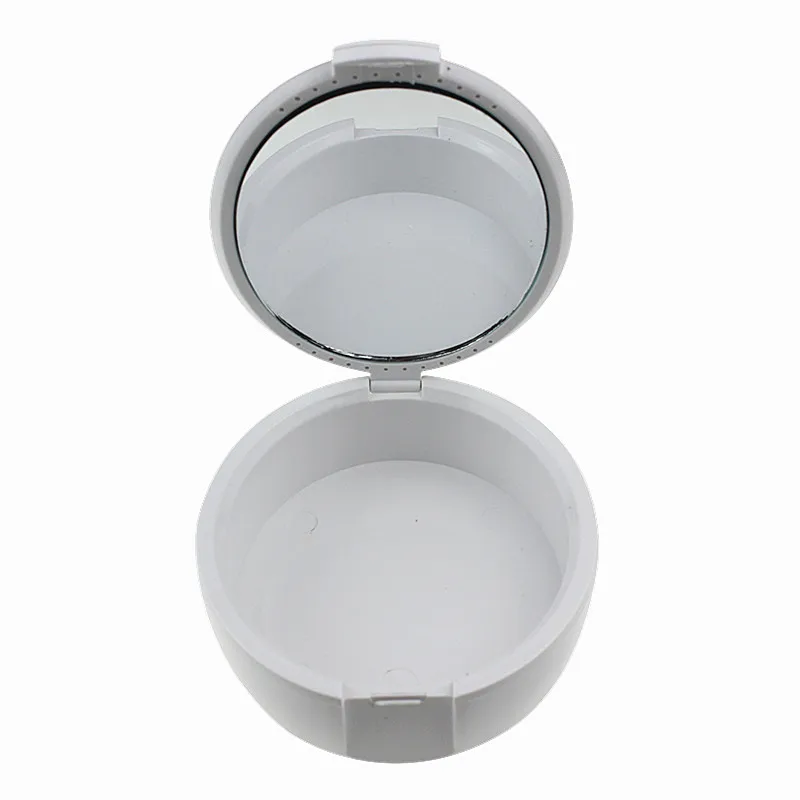 1 шт. пластиковый контейнер для хранения протеза с накладными зубьями зеркалом |