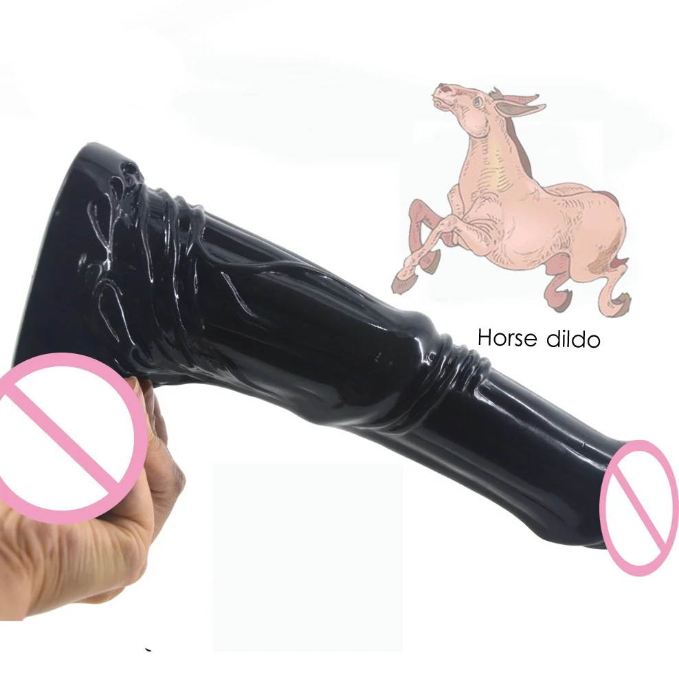 FAAK Big animal dildo pony horse artificial penis realistic sex toys for women erotic masturbation dick anal plug | Красота и