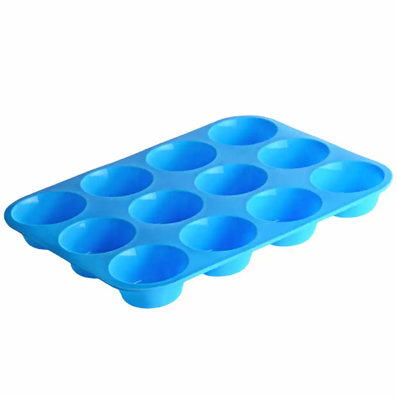 

Silicone Cake Mold Muffin Cup Cake Bakeware 12 Cavity Fondant Cupcake Muffin Mold Cookies Muffin Chocolate Mould Baking Tools