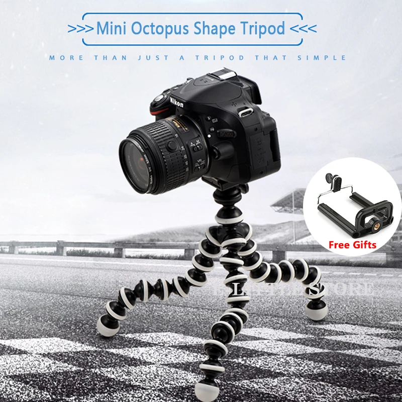 octopus tripod stand flexible gorillapod for mobile phone camera table desk mini tripod phone for iphone huawei samsung xiaomi free global shipping