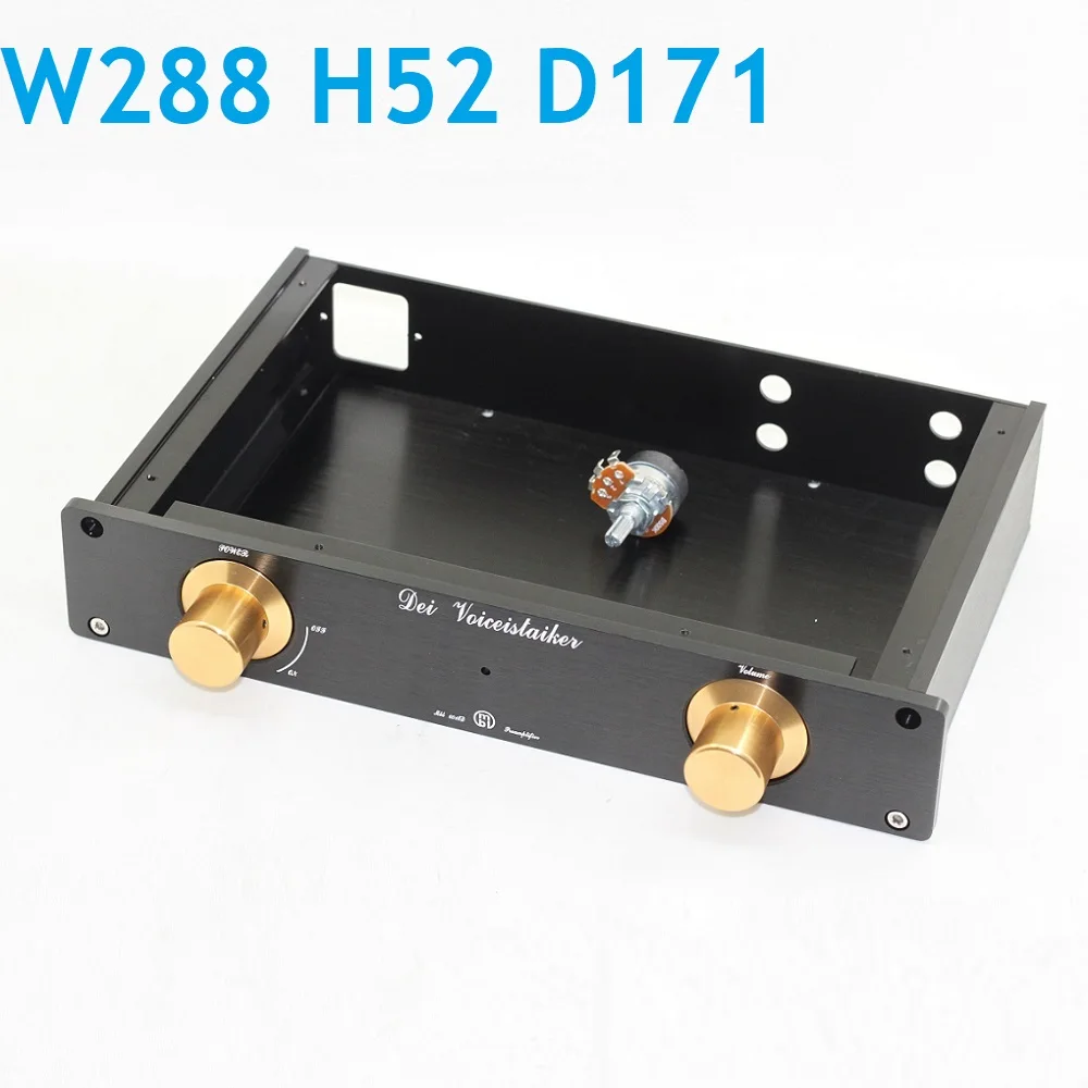Малый размер W288 H52 D171 MBL6010 предусилитель из анодированного алюминия шасси