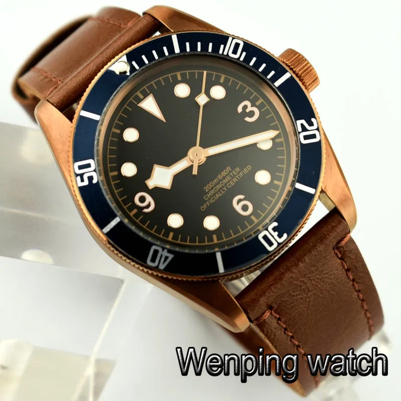 Часы мужские механические с сапфировым стеклом 41 мм|Мужские часы| |