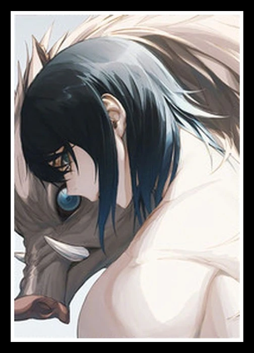 Постер на стену в стиле ретро с изображением рассекающего демонов | Дом и сад