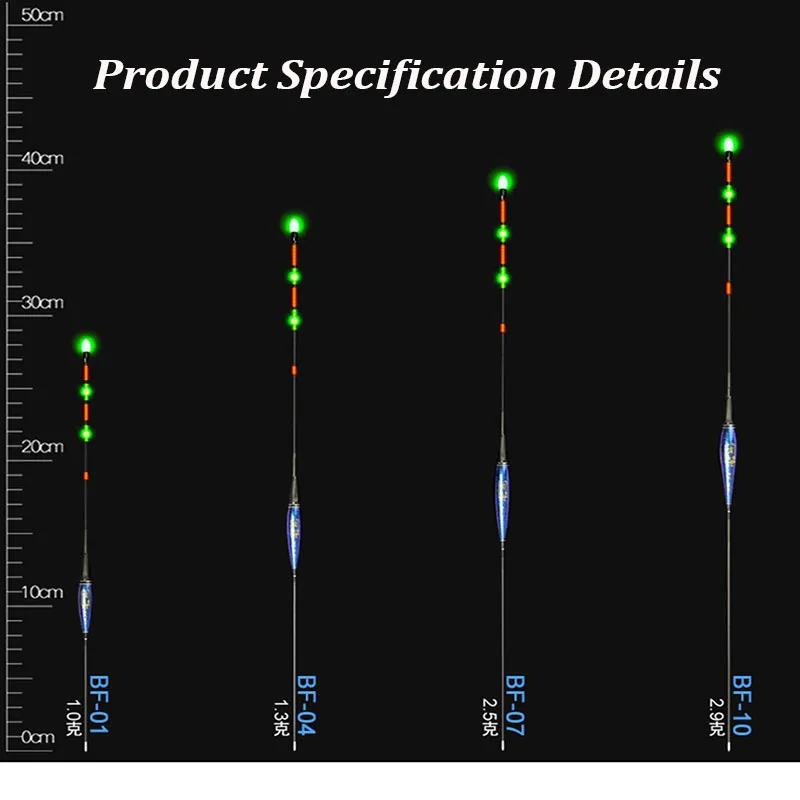 JiuYu Smart Led Fishing Float Highly Sensitive Fish Bite Remind Buoy Gravity Sensor Glowing Electric Night With CR425 Battery