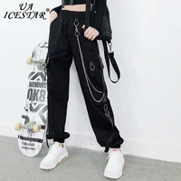 hip hop cargo pants woman streetwear fashion jogger trousers 2021 new casual harem pants harajuku slim high waist woman pants