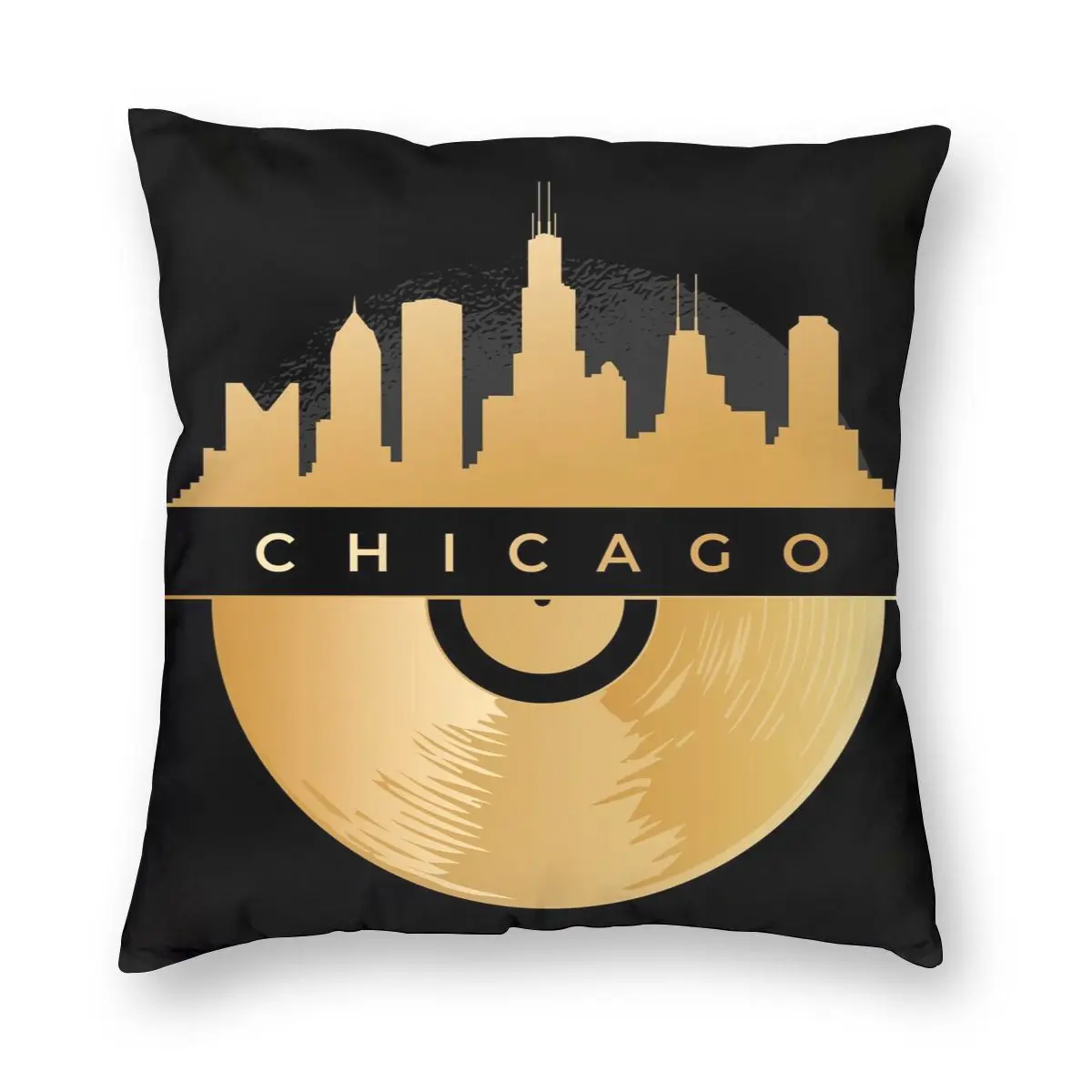 Виниловый чехол для подушки Chicago Skyline 1 наволочка дивана в стиле аниме|Наволочка| |