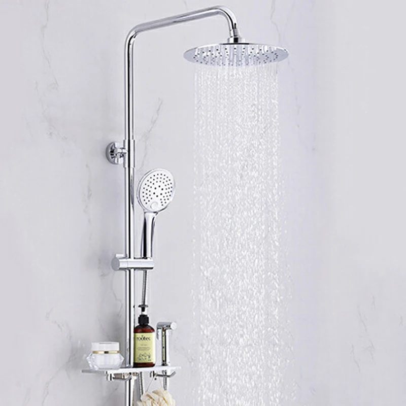 

High Quality Pressure Rainfall Shower Head Water Saving Nozzle ABS Plastic Chrome Shower heads Bathroom Accessories