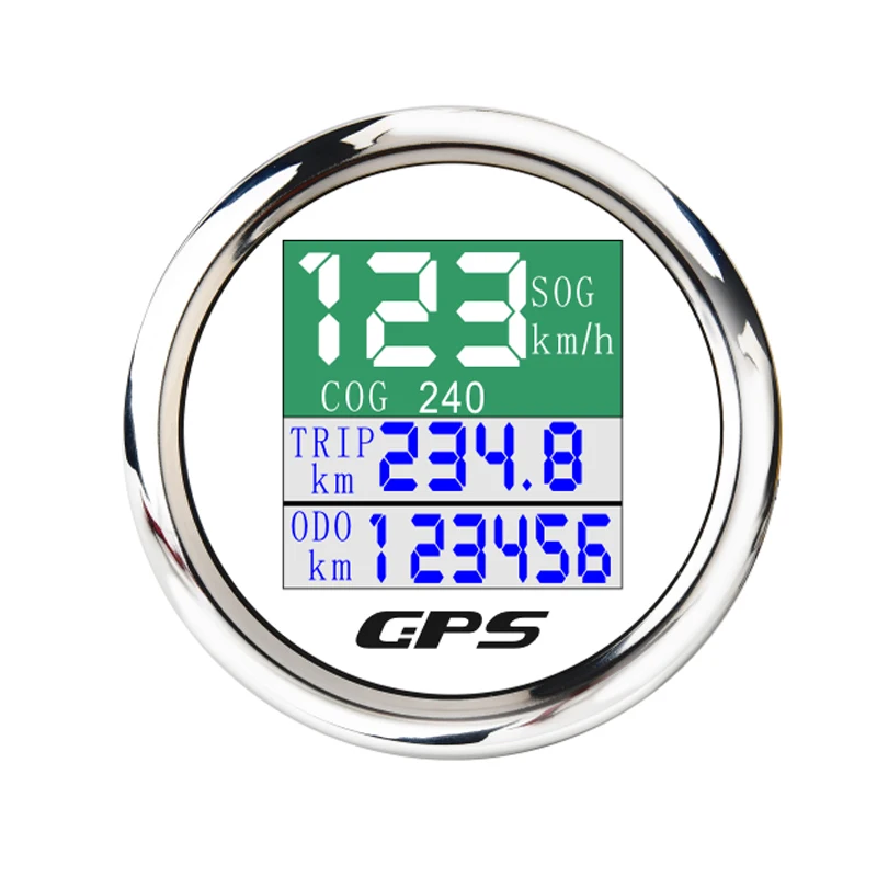 52 мм Автомобильный лодочный цифровой GPS спидометр датчик 0 ~ 600 км/ч Trip COG SOG дисплей