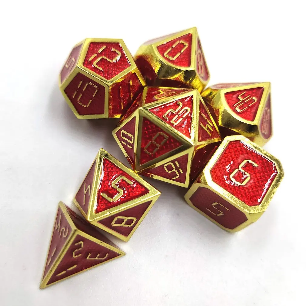 

20-sided Alloy Dragon Scale Set Dice Zinc Alloy Multi-sided Dice Chess And Card Entertainment Leisure Dice