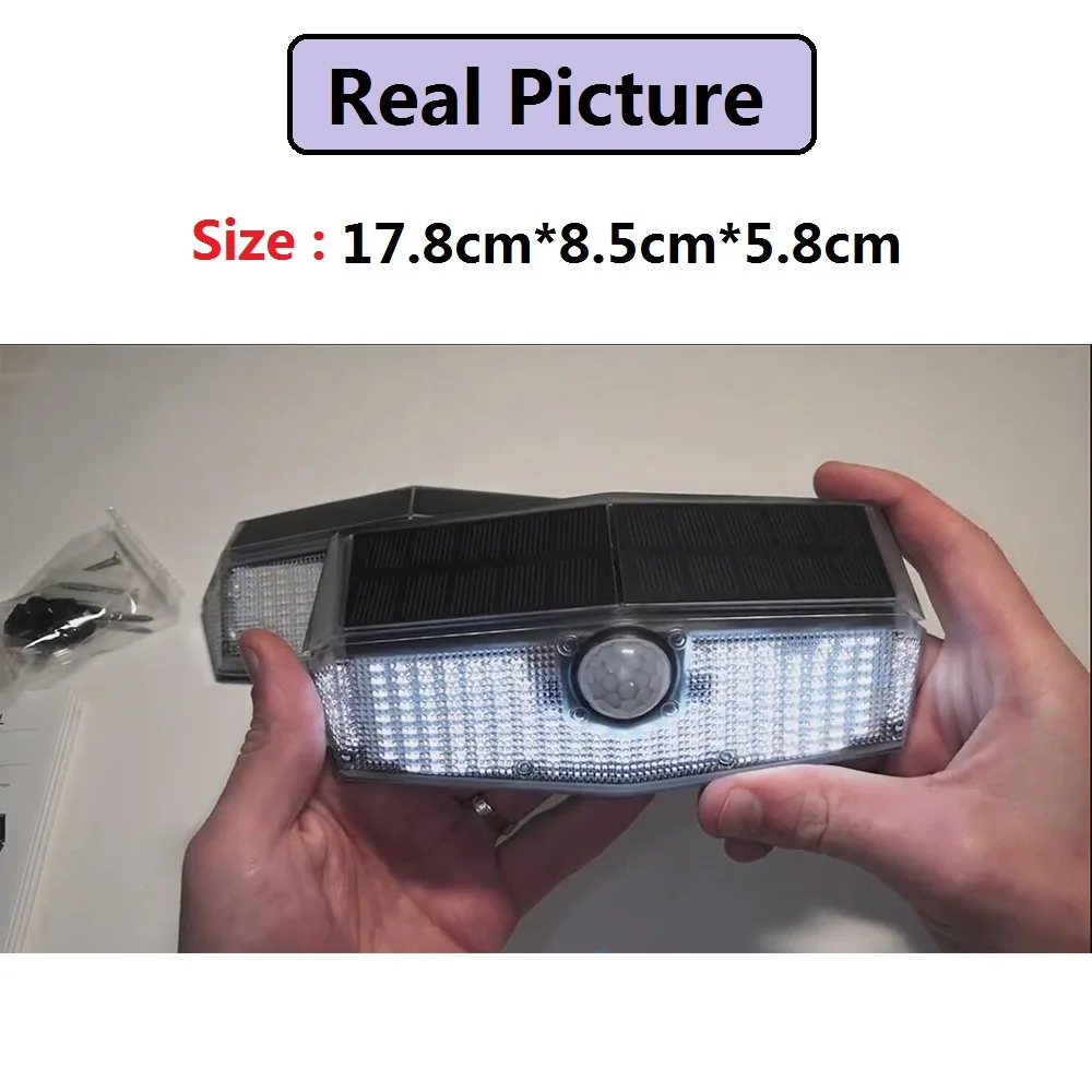 Светильник LITOM садовый на солнечной батарее с датчиком движения 200 светодиодов 2