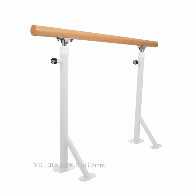 Floor Fixed 1.5M Dance Bar, Leg Pressing Ballet Barre with 80cm-120cm Height Adjustable, Stable Home Dance Barre, Fitness Bar
