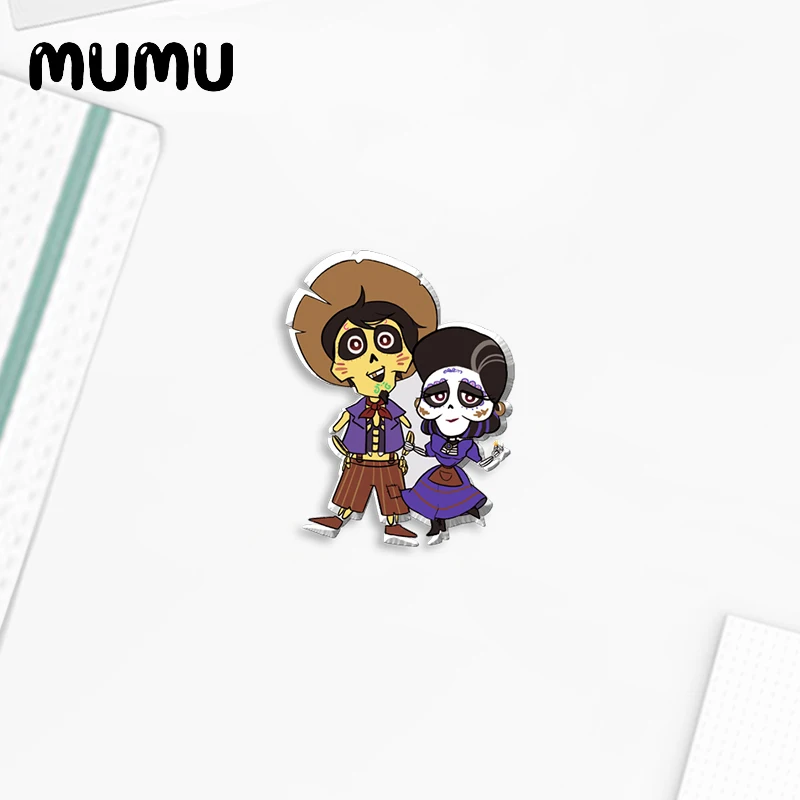 Новинка 2021 заколка для лацканов Coco Акриловые Броши Мигель Данте Хэллоуина ручная