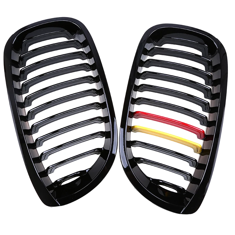 Posbay Глянец черный красный желтый Передняя Центральная решетка грили для BMW 3-Series