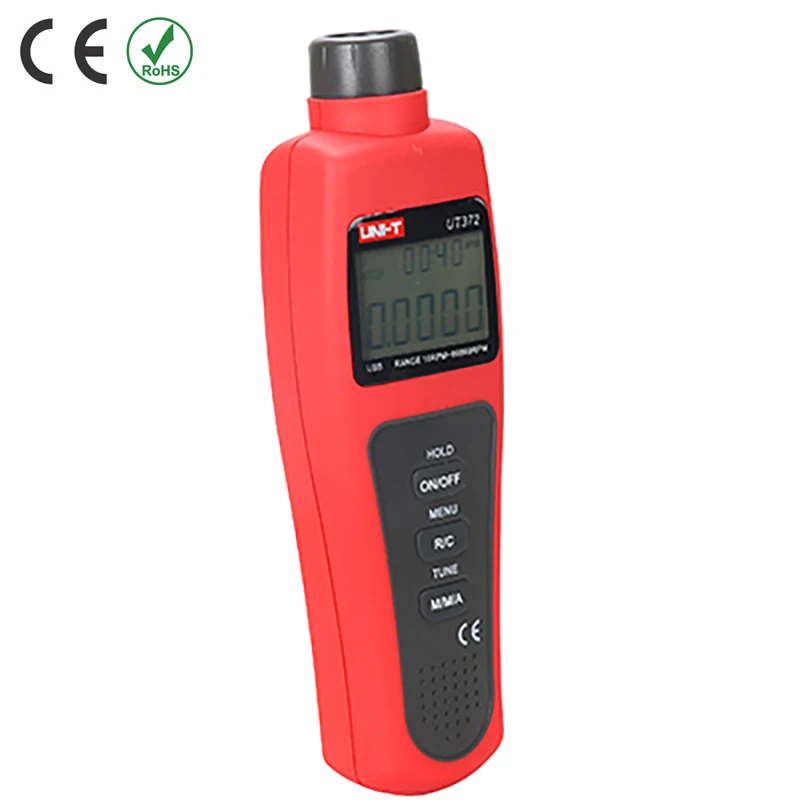 Цифровой тахометр Бесконтактный с ЖК дисплеем и USB интерфейсом 10 об/мин 99999 ОБ/мин