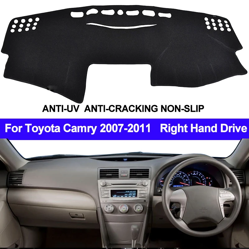 TAIJS для Toyota Camry Altise/Camry Hybrid XV40 2007-2010 2011, коврик для приборной панели, чехол для правой руки, Солнцезащитный коврик