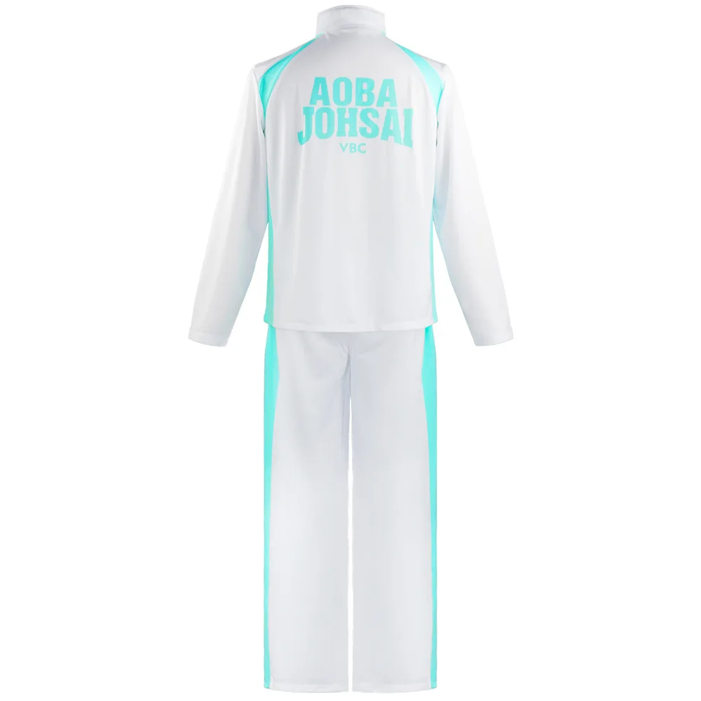 

Men Adult Anime Volleyball Sportswear Aoba Johsai High School Uniform Jacket Pants Set Halloween Cosplay Costumes Carnival Suit