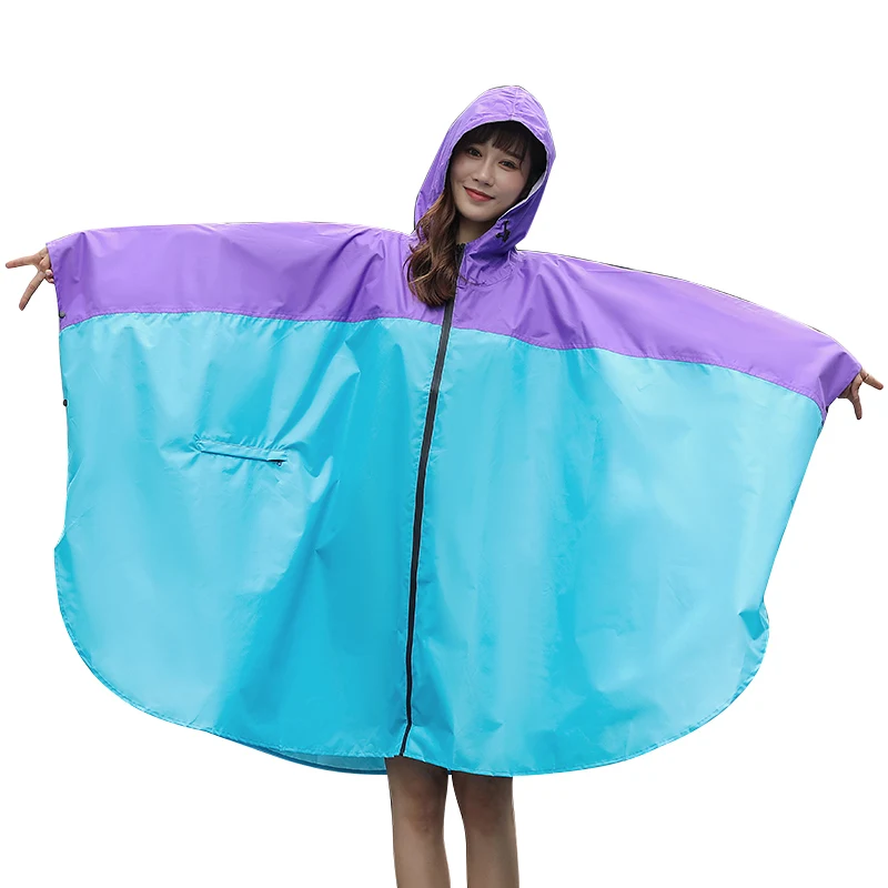 Плащ-дождевик Женский тонкий для велоспорта и походов водонепроницаемый в