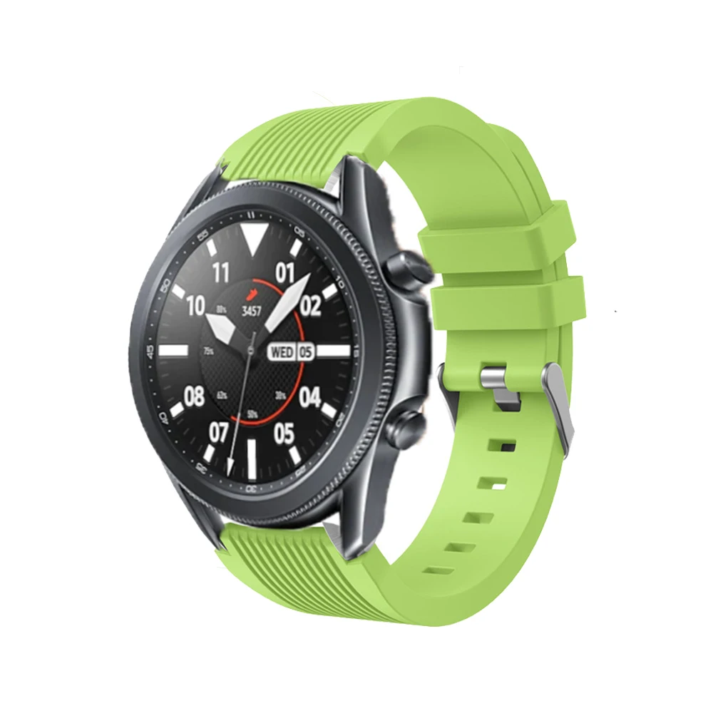 Ремешок силиконовый для смарт часов samsung galaxy watch 3 41 45 мм 22 мм|Смарт-аксессуары| |