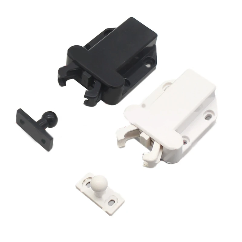 Description Picture 2 of itemDoor Push for Latch Single Door for Touch Latches Chassis Cabinet Rebound Bolt Furniture Push Lock Open the Door Without