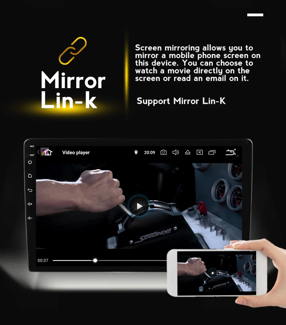 Автомобильный мультимедийный плеер стерео система на Android 11 с GPS 2 5D сенсорным